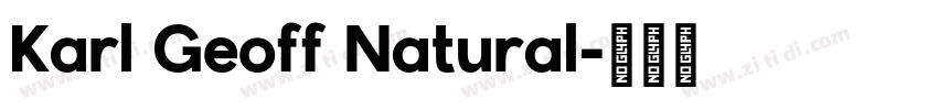 Karl Geoff Natural字体转换